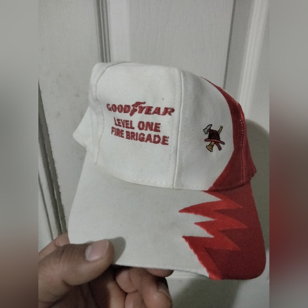 Goodyear Red and White Cap
